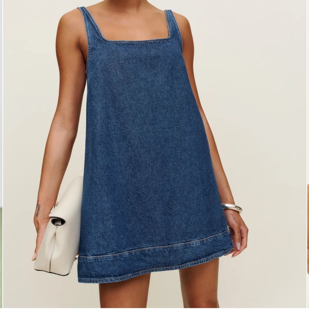 Reformation Myla Denim Mini Dress